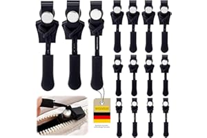 WEIMEIH 12 Pezzi Cursore Cerniera Ricambio Ripara Cerniere Lampo Zip Cursore Cerniera Universale Tira Zip Rimovibile Cursore Cerniera Ricambio adatto per Giacche, Valigie,Zaini, Abbigliamento