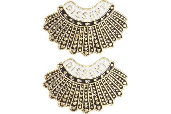 Wudaizhi Dissent broscher pins Ruth Bader Ginsburg feminist pin Rbg Dissent slag pin kvinnlig rättvisa broscher pin för kvinnor