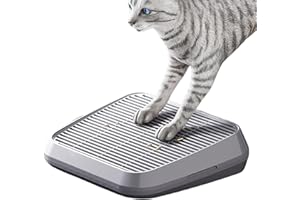 keloppasit Katzenklo Stufe - Katzenstreu Auffangvorrichtung Rampenbox,Erhöhte rutschfeste Wanne Mit Filterfunktion, Leicht Zu Reinigen Für Treppen Sofas Innen- Und Außenbereich