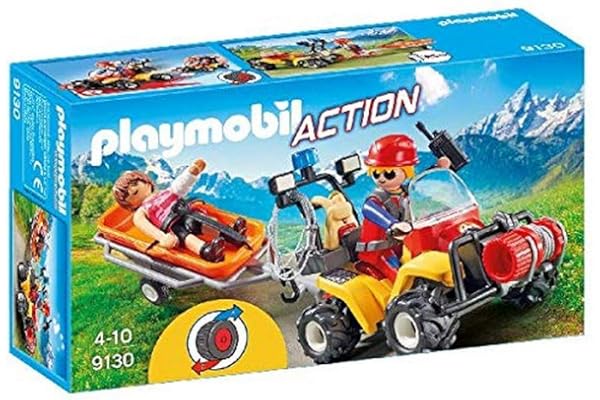 Playmobil 9130 Secouriste des Montagnes avec Quad