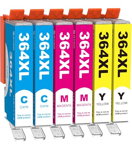 Lot De 5 Cartouches D'encre Compatibles HP 364XL - Noir + Couleurs, Pour Photosmart Plus 2011 Et Autres