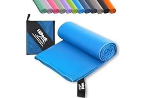 HiiPeak Serviette Microfibre Séchage Rapide, Serviette Sport Musculation Homme et Femme, Serviette de Bain Microfibre Parfait pour Voyage, Fitness, Piscine et Plage