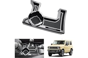 GAFAT Suzuki Jimny 2018-2024 Centre Console Storage Box with Cup Holder, Jimny Armrest Organiser Tray (White)