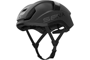 Sena S1 Mesh Intercom Smart Kask rowerowy szosowy (Matowa Czarna, L)