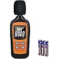 Decibel Meter,Digital Sound Level Meter Portable SPL Meter,35dB to 135dB Temperature Function,Noise Meter with A-Weighted [MAX/MIN Fast/Slow Data Hold], Use for Home, Noisy Neighbor, Factory