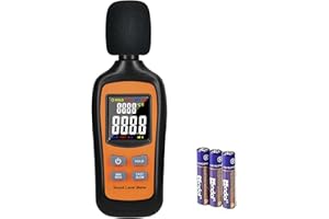 V·RESOURCING Decibel Meter,Digital Sound Level Meter Portable SPL Meter,35dB to 135dB Temperature Function,Noise Meter with A-Weighted [MAX/MIN Fast/Slow Data Hold], Use for Home, Noisy Neighbor, Factory