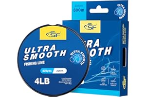 SF Monofilament Fishing Line Ultra Smooth with Spool Mono Nylon Line Clear 2 4 6 8 10 12 14 17 20 20LB, 110YDS/330YDS Invisible Fishing Wire String Freshwater Saltwater