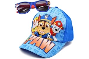 Miotlsy Sonnenhut Kinder, Baseball Cap und Sonnenbrille Kinder Set UV Schutz, Kappe Kinder Jungen Einheitsgröße ab 3 Jahren