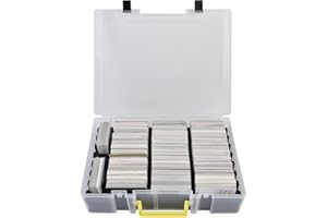 casmilee 2200+ Karten Aufbewahrungsbox für Trading Cards, Deck Boxen mit Trennwänden für Cards Against Humanity C.A.H/für Magic The Gathering MTG/für TCG YuGiOh Sports Card & Expansions - (Weiß)