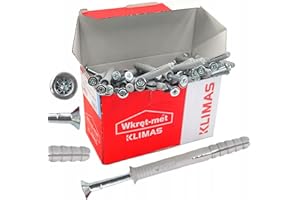 WKRET-MET Tasselli a percussione 6 x 60 tasselli per unghie – 200 pezzi.