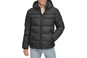 Tommy Hilfiger Classic Hooded Puffer Jacket (Regular and Big & Tall Sizes) Manteau Duvet pour Outerwear Homme