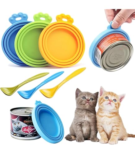 Cat Nail Clipper Pet Can Opener Silicone Can Lids BPA-Free