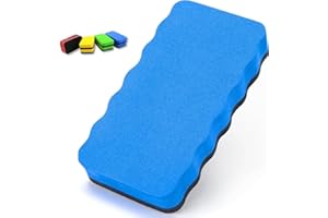 Parence - Eponge Magnétique pour Tableau Blanc - Brosse pour un Nettoyage à Sec ou Humide de votre Tableau - Magnétique