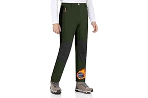 Zoofly Pantalones Nieve Niño Pantalón Invierno Niña Pantalon Termico Impermeable Forrado Softshell Termicos Trekking