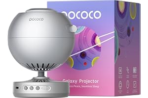 POCOCO Galaxy Lite Star Projector, Proyector de Estrellas para el Hogar, Lámpara Nocturna Planetaria para Bebés, Proyector de Galaxias para Fiestas, Regalo de Cumpleaños