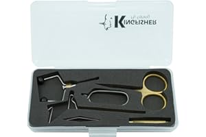 KINGFISHER FLY FISHING Kingfisher Fliegenbinden-Werkzeug-Set, Messing