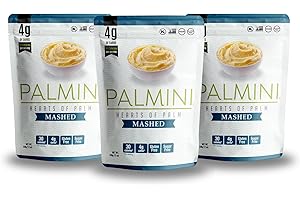 PALMINI Mashed – Hearts of Palm – Low Calories – Low Carb – Keto Friendly – Vegan | NO GMO – Fat Free – Sugar Free – Kosher – 338g | (Pack of 3)
