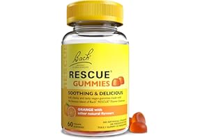 Rescue Remedy Gummies | Orange Flavoured | Daily Support for Stressful Moments | Bach™ Original Flower Essences | 60 Vegan Gummies