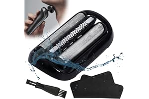 PKCHYE Testina di Rasatura di Ricambio 53B,Testina Serie 5 Testina di Ricambio 53B Testina Rasoio Face Uomo Accessori di Serie 5 Rasoio elettrico Serie 5 e 6 Modelli dal 2020 Nero per Braun Serie 5 S5/S6