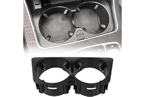 QWORK® Porte Gobelet Voiture, Porte Gobelet de Console Centrale, Porte Gobelet, Compatible avec Mercedes Classe E W213 Classe C W205 OEM A2056800691
