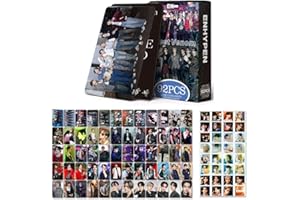 SCISSH Enhypen Kpop Lot de 92 cartes de vœux et 60 cartes postales et 32 autocollants (Venin de bonbon)