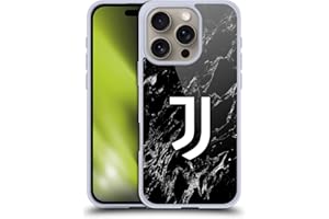 Head Case Designs Licenza Ufficiale Juventus Football Club Nero Marmoreo Custodia in Gel [Protezione di Grado Militare] Compatibile con Apple iPhone 16 PRO E Compatibile con MagSafe