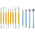 Definite Ball Tool and Modelling Tool (Set of 8 Modelling Tool & 4 Ball Tool) for Clay Fondant Dough Modelling