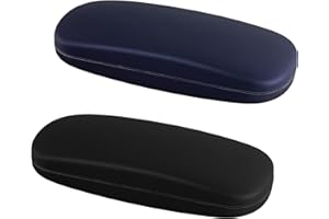 Fanshiontide 2 Stücke Brillenetui Hardcase, Hartschalen Brillenetui Brillenbox für Brillen und Lesebrille, Geeignet für Damen, Herren, Kinder