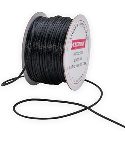 Corda Intrecciata In Nylon Per Gioielli E Craft - Diametro 0,6mm, 45 Metri, Colore Rosso - 2