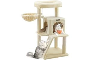 Drapak FEANDREA, drapak dla kota z dużą platformą, beżowy PCT51M