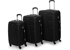 Senator Hard Shell Luggage Set 3-Piece Suit Case on Wheels for Unisex Travel A1012 | ABS Lightweight Hard side Luggage with S