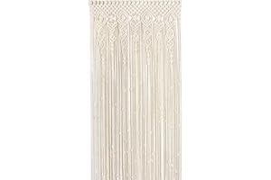 Hotgreenpepper Rideau À La Main, Rideaux De Ficelle De Porte Tapisserie - Art Décoration De La Maison pour Porte Et Fenêtre (90 * 180cm)