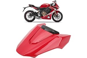 OUKENS Motorcycle Rear Passenger Pillion Solo Seat Cover Cowl Hard ABS Fairing Tail Section Cover for Honda CB650R CBR650R CB 650 R CBR 650R Motorbike Accessories Parts 2019 2020 19 20(Red)