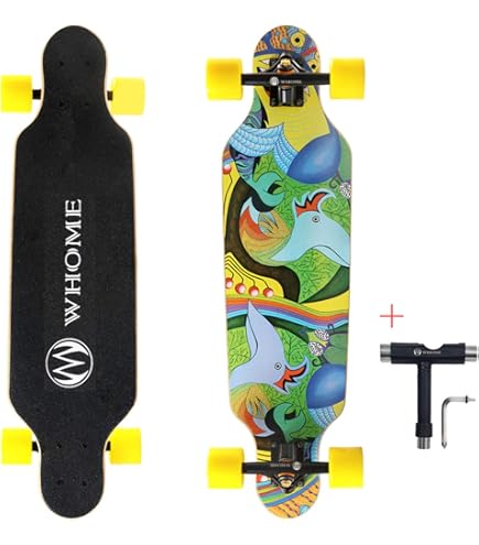 Sumeber Longboard Met Oplichtende Wielen - Cruiser Skateboard Voor Beginners En Volwassenen