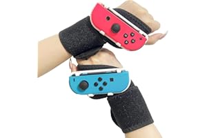 LEYU SMART Bracelet pour Just Dance 2024 2023, 2022, 2021, 2020, Brassard Compatible avec Nintendo Switch/OLED Dance, Accessoires de Jeu Mains Libres pour Manette Joycon Rouge+Bleu
