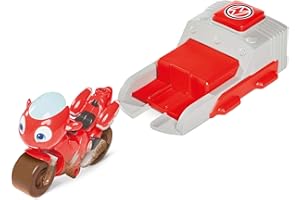 Ricky Zoom Jeu Tomy Launch & Go Exclusive, Figurines pour Garçons, des Jouets de Moto à Roues pour Enfants de 3 Ans +, T20039