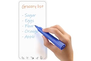 IRICUS Lista De La Compra Magnética Para Frigorífico Blanco - Shopping List Magnético - Lista De Compras Para Hacer Listas - Lista De Tareas Magnética Para El Frigorífico