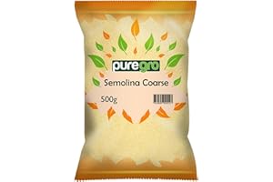 Puregro Semolina Coarse | Premium Quality | Semolina Coarse | 100% Natural | Versatile Use | Ideal For Baking | Healthy Addition To Your Diet | Perfect For Home Cooking | Weight 500g | Pack of 1