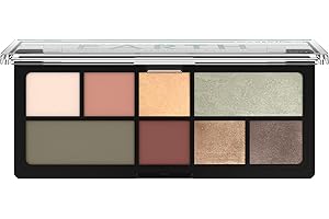 Catrice The Cozy Earth Eyeshadow Paleta de sombras de ojos, multicolor, 8 colores, larga duración, resultado de expresión, al