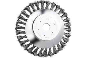 Joyhoop Unkrautbürste Freischneider 200 x 25,4 mm, Wildkrautbürste für Motorsense,Drahtbürste Freischneider für Unkrauttrimmer Stihl Effektive Moosentfernung und Unkraut Kabelgebunden