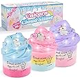 Keemanman Cloud Slime, Unicorn Galaxy Slime, DIY Slime Supplies Kit for Girls and Boys, Stress Relief Toy Scented Sludge Toy for Kids Education, Party Favor, Gift and Birthday (3 Pack)