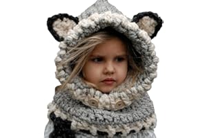 AnKoee Chapeau Fox Ainsi Que des Foulards