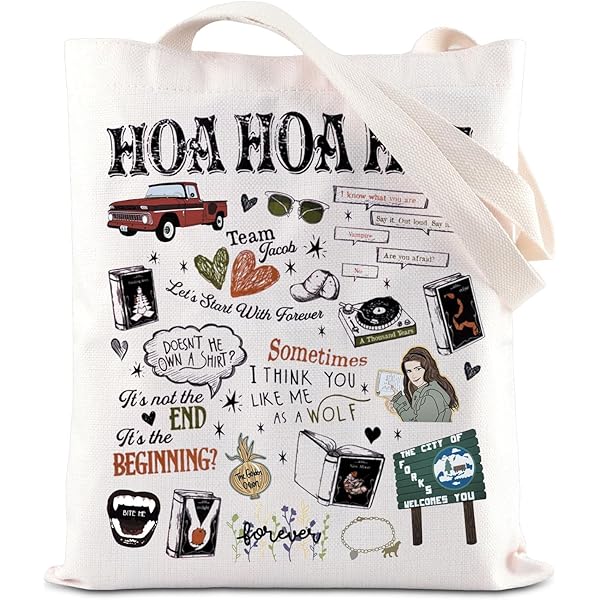 Borsa Tote Per Amanti Dei Vampiri - Regalo Originale - Poliestere Impermeabile - 37x32 Cm - Per Libri, Spesa, Palestra E Uso Quotidiano