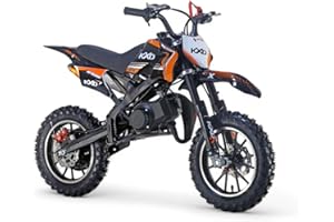 ‎KXD KXD 701 49ccm 2 Takt Dirtbike Dirt Bike CrossBike Enduro Dirtbike Pocket 49cc Pitbike PocketBike Motocross Motorrad Motorbike Motorsport Pocket Vollcross Crossbike (Orange)