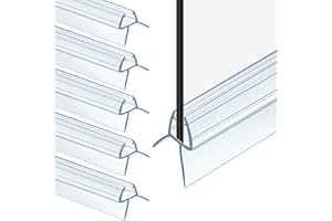 DOITSU Guarnizione Doccia Sottoporta 180 cm(6 * 30cm) Guarnizioni Box Doccia Verticale 6mm 8mm Guarnizione Porta Doccia Ricambi Box Doccia Curva Accessori Striscia di Tenuta Dello Schermo