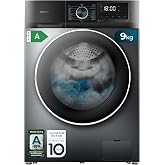 Cecotec Washing Machine 9 kg Front Load Bolero Dresscode 9500 Inverter Steel A | 1900W, 1400 rpm, Motor Inverter Plus, Bajo C