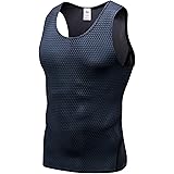 Yishengwan Canotta Uomo Maglietta di Compressione Senza Maniche Sportiva Traspirante Asciugatura Rapida Palestra Base Layer T