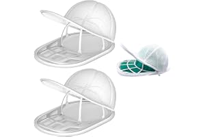 2 stycken basebolltopp, tvättmaskinskeps, vikbar tvättbur - Baseballkeps rengöringsbur för diskmaskin, kepsrengörare, skyddsh