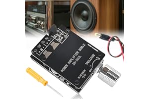 LEIKURVO Amplificador Bluetooth Board HiFi Estéreo, 2.0 Audio 2x50W, Módulo Bluetooth HiFi, Mini Digital