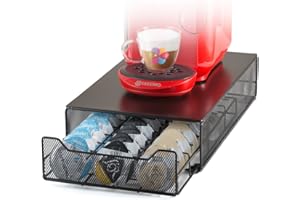 HiveNets stojak na kapsułki do kawy Tassimo na 60 kapsułek, stojak na kapsułki z szufladami.